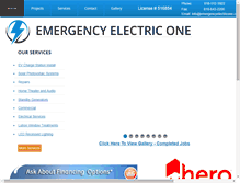Tablet Screenshot of emergencyelectricone.com
